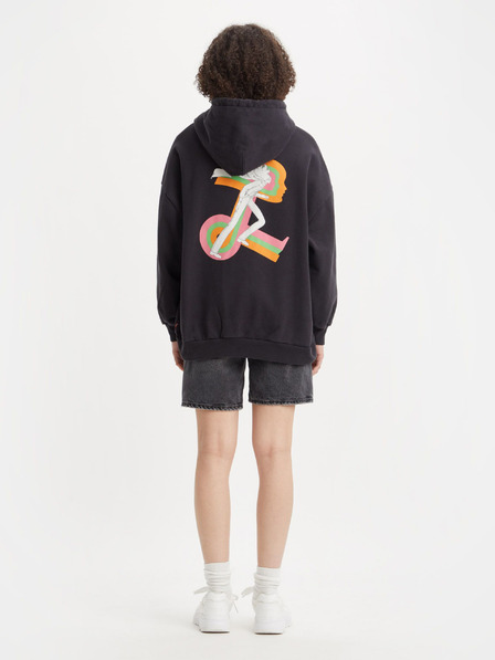 Levi's® Černá dámská mikina s kapucí Levi's® For Gals