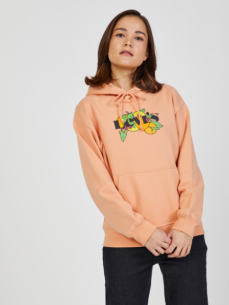Levi's® Oranžová dámská mikina s kapucí Levi's®