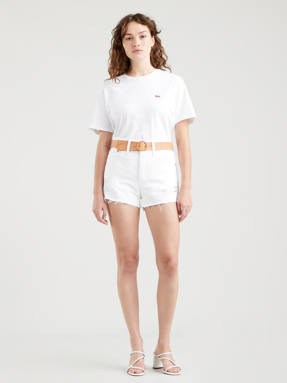 Levi's® Bílé dámské džínové kraťasy Levi's®