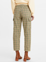 Levi's® Žluto-zelené dámské kostkované zkrácené kalhoty Levi's® Barrel