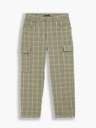 Levi's® Žluto-zelené dámské kostkované zkrácené kalhoty Levi's® Barrel