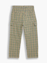 Levi's® Žluto-zelené dámské kostkované zkrácené kalhoty Levi's® Barrel