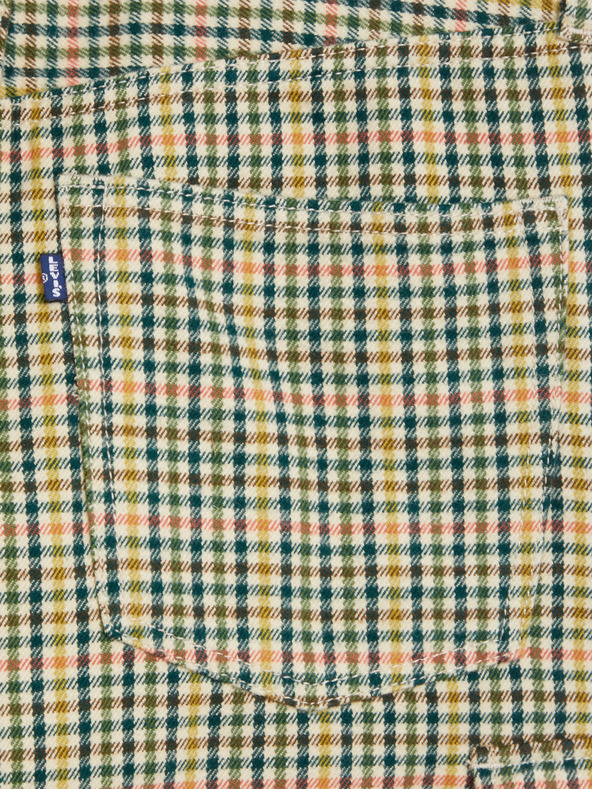 Levi's® Žluto-zelené dámské kostkované zkrácené kalhoty Levi's® Barrel
