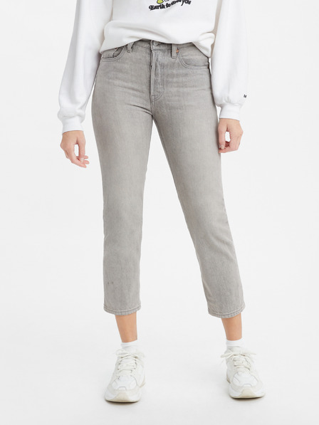 Levi's® Šedé dámské zkrácené straight fit džíny Levi's®