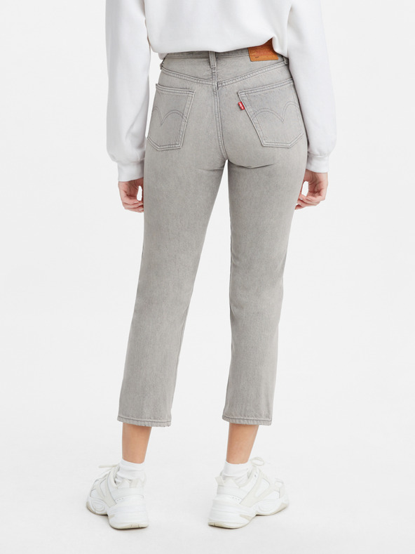 Levi's® Šedé dámské zkrácené straight fit džíny Levi's®
