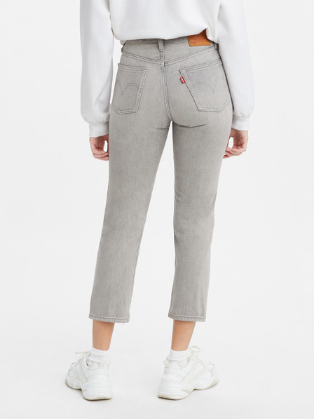 Levi's® Šedé dámské zkrácené straight fit džíny Levi's®