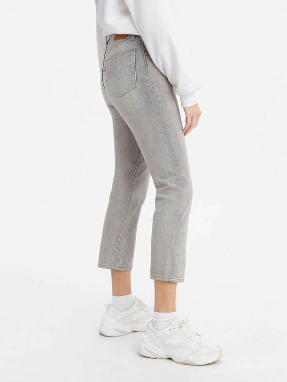 Levi's® Šedé dámské zkrácené straight fit džíny Levi's®