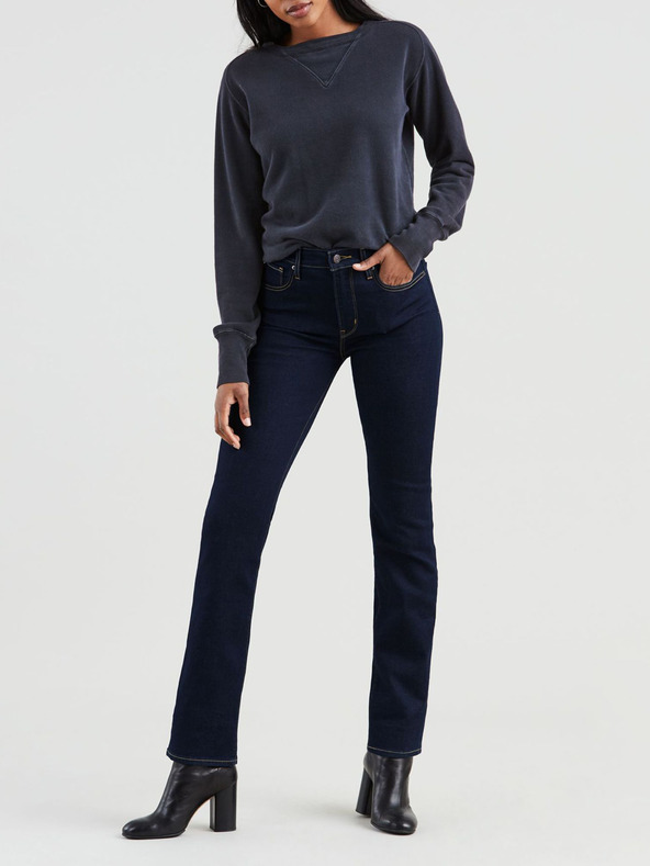 Levi's® Tmavě modré dámské straight fit džíny Levi's® 724