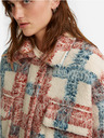 Levi's® Béžová dámská kostkovaná bunda Levi's® Sherpa