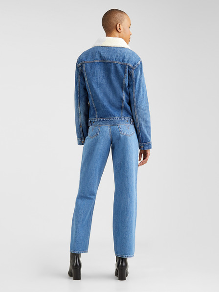Levi's® Modrá dámská džínová bunda s kožíškem Levi's® 3 In 1 Trucker