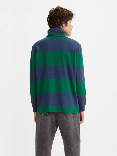Levi's® Modro-zelené pánské tričko Levi's® LS Turtleneck Tee Alpha Naval