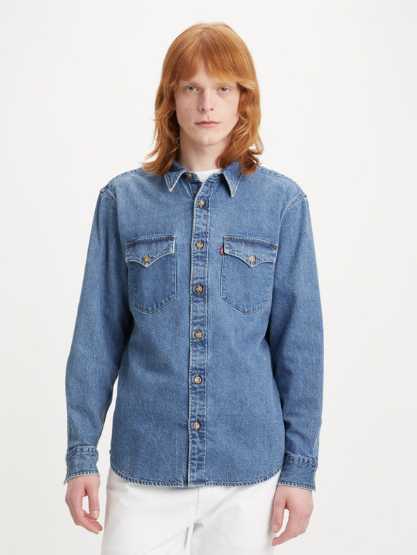 Levi's® Modrá pánská džínová košile Levi's® Western