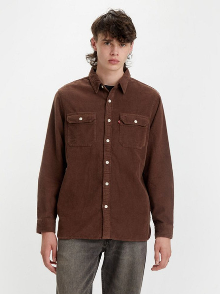 Levi's® Tmavě hnědá pánská manšestrová košile Levi's® Jackson Worker