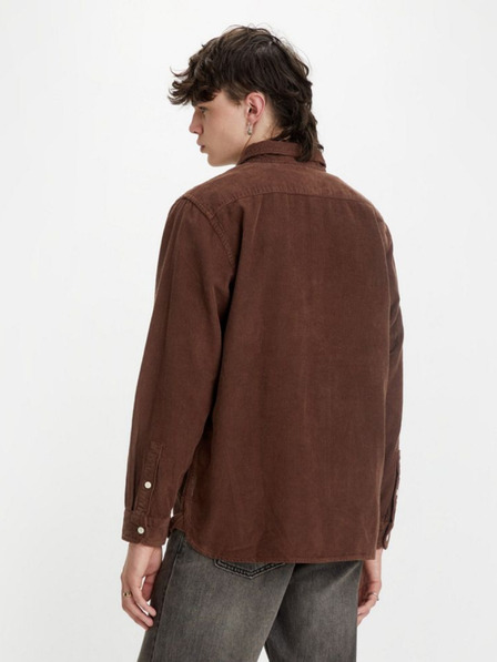 Levi's® Tmavě hnědá pánská manšestrová košile Levi's® Jackson Worker