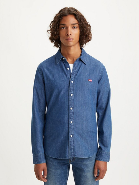 Levi's® Tmavě modrá pánská džínová košile Levi's® LS Battery HM Shirt Slim Lyon