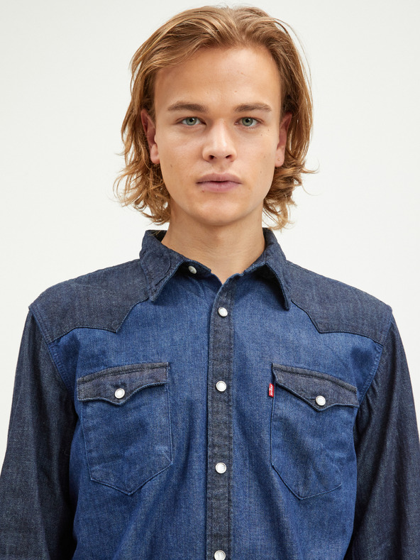 Levi's® Tmavě modrá pánská džínová košile Levi's® Barstow Western Standard