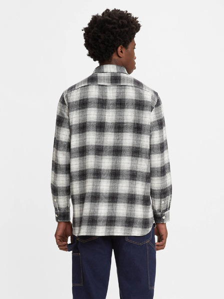Levi's® Bílo-černá pánská kostkovaná košile Levi's® Jackson Worker