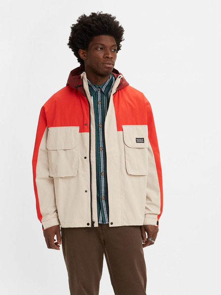 Levi's® Červeno-béžová pánská zimní bunda Levi's® Bartlett