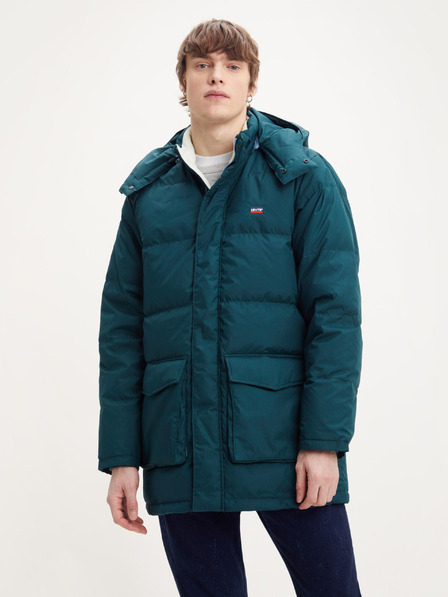 Levi's® Petrolejová pánská prošívaná zimní bunda Levi's® Fillmore