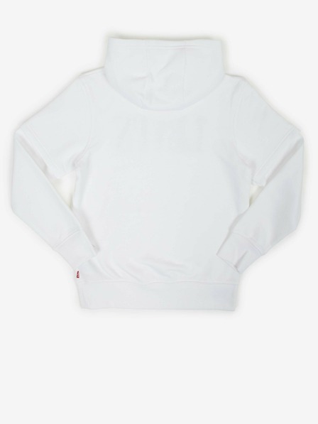 Levi's® Bílá klučičí mikina s kapucí Levi's®