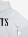 Levi's® Bílá klučičí mikina s kapucí Levi's®