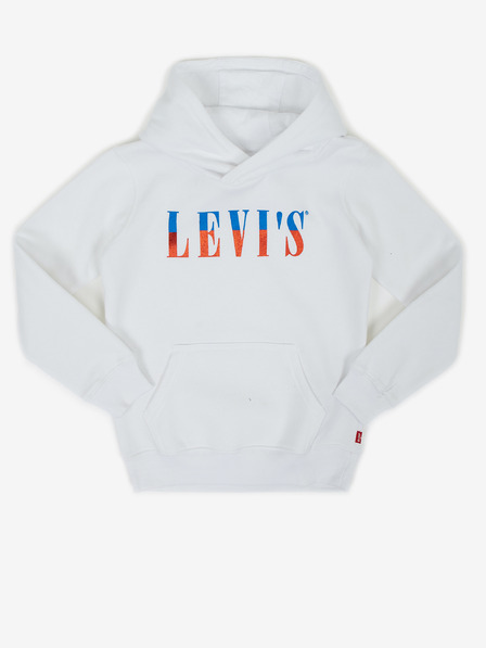 Levi's® Bílá holčičí mikina s kapucí Levi's®