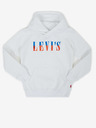 Levi's® Bílá holčičí mikina s kapucí Levi's®