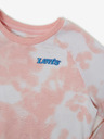 Levi's® Bílo-růžová holčičí batikovaná mikina Levi's®