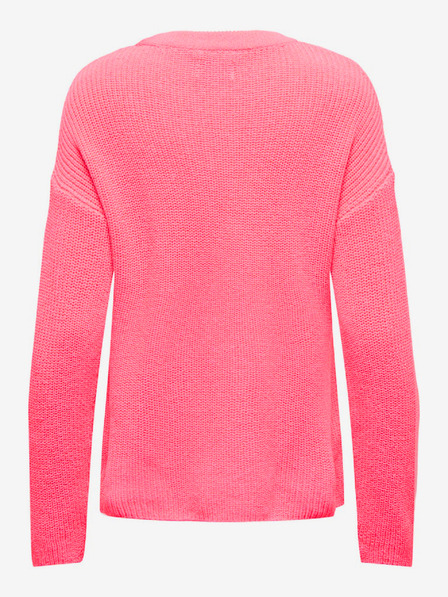 ONLY Růžový dámský basic svetr ONLY Bella