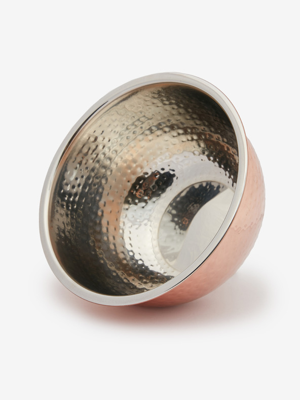 SIFCON Růžovozlatá nerezová miska s tepaným povrchem 11x20 SIFCON