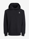Jack & Jones Černá pánská mikina s kapucí Jack & Jones Triangle