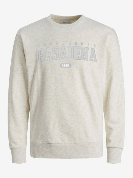 Jack & Jones Krémová pánská žíhaná mikina Jack & Jones Cory