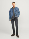 Jack & Jones Tmavě šedé pánské slim fit džíny Jack & Jones Mike