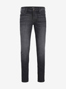Jack & Jones Tmavě šedé pánské slim fit džíny Jack & Jones Mike