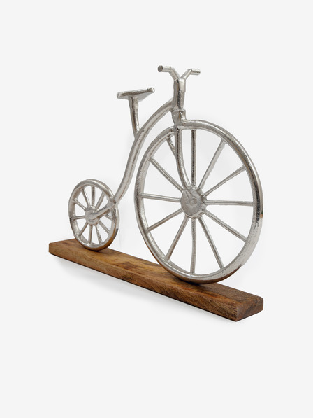 SIFCON Kovová dekorace Retro bicykl ve stříbrné barvě SIFCON