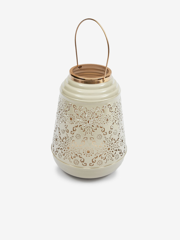 SIFCON Béžová kovová lucerna SIFCON