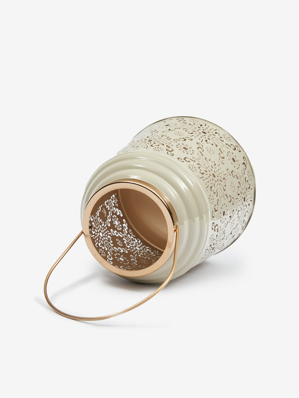 SIFCON Béžová kovová lucerna SIFCON