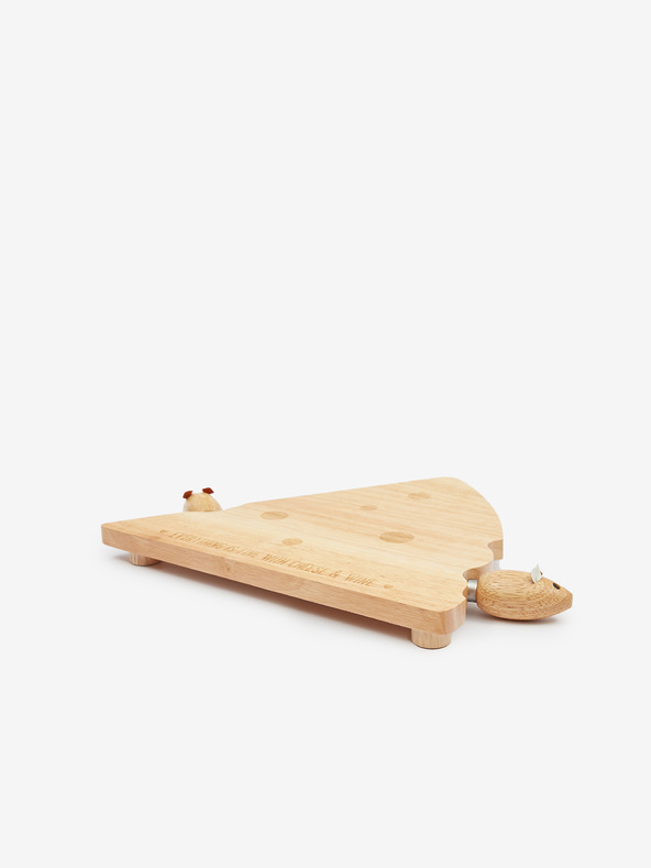 SIFCON Dřevěná sada prkénka a nožů k servírování sýrů SIFCON