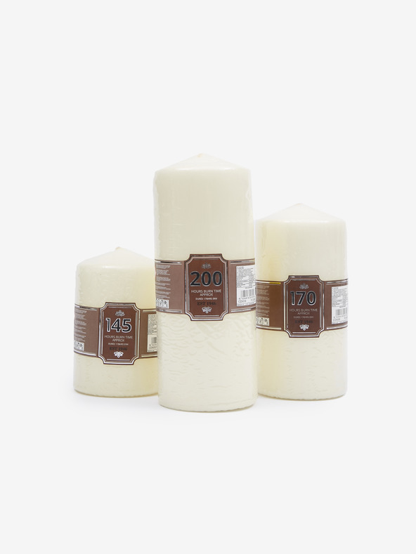 SIFCON Krémová svíčka 25x10 cm SIFCON