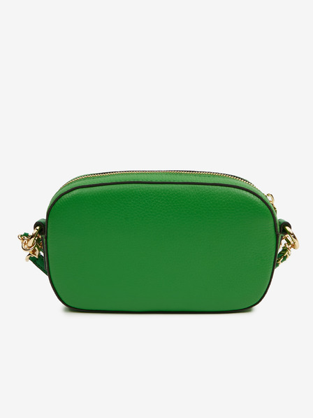 Michael Kors Hnědo-zelená dámská kožená crossbody kabelka Michael Kors
