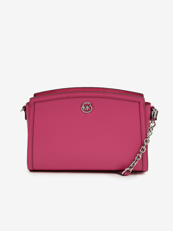 Michael Kors Tmavě růžová dámská kožená crossbody kabelka Michael Kors