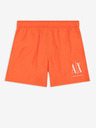 Armani Exchange Oranžové pánské plavky Armani Exchange