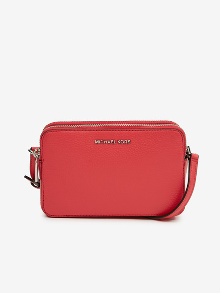 Michael Kors Červená dámská kožená crossbody kabelka Michael Kors Camera Xbody