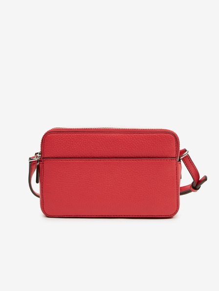 Michael Kors Červená dámská kožená crossbody kabelka Michael Kors Camera Xbody