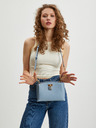 Michael Kors Světle modrá dámská kožená crossbody kabelka Michael Kors Ruby