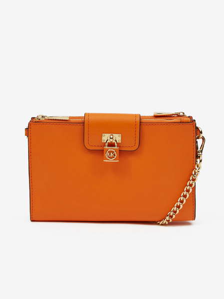 Michael Kors Oranžová dámská kožená crossbody kabelka Michael Kors Ruby
