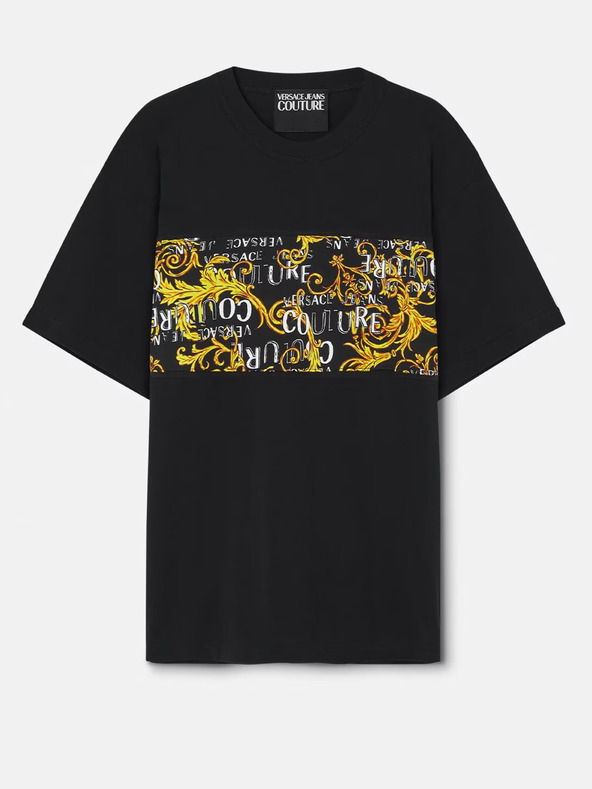 Versace Jeans Couture Černé pánské tričko Versace Jeans Couture