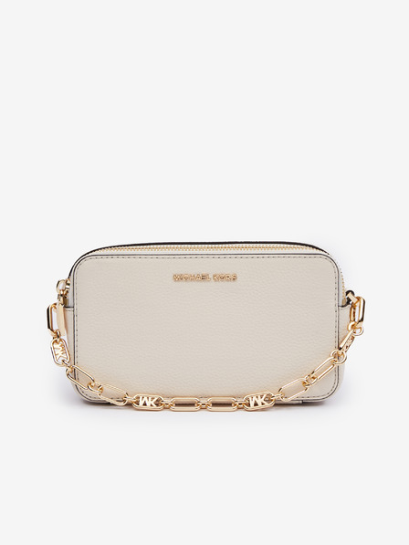 Michael Kors Béžová dámská kožená kabelka Michael Kors Camera Xbody