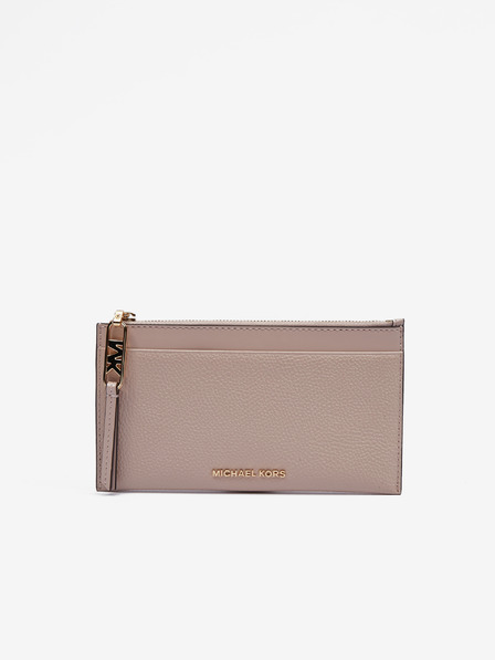 Michael Kors Starorůžové dámské kožené pouzdro na karty Michael Kors Card Case