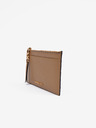 Michael Kors Hnědé dámské kožené pouzdro na karty Michael Kors Card Case